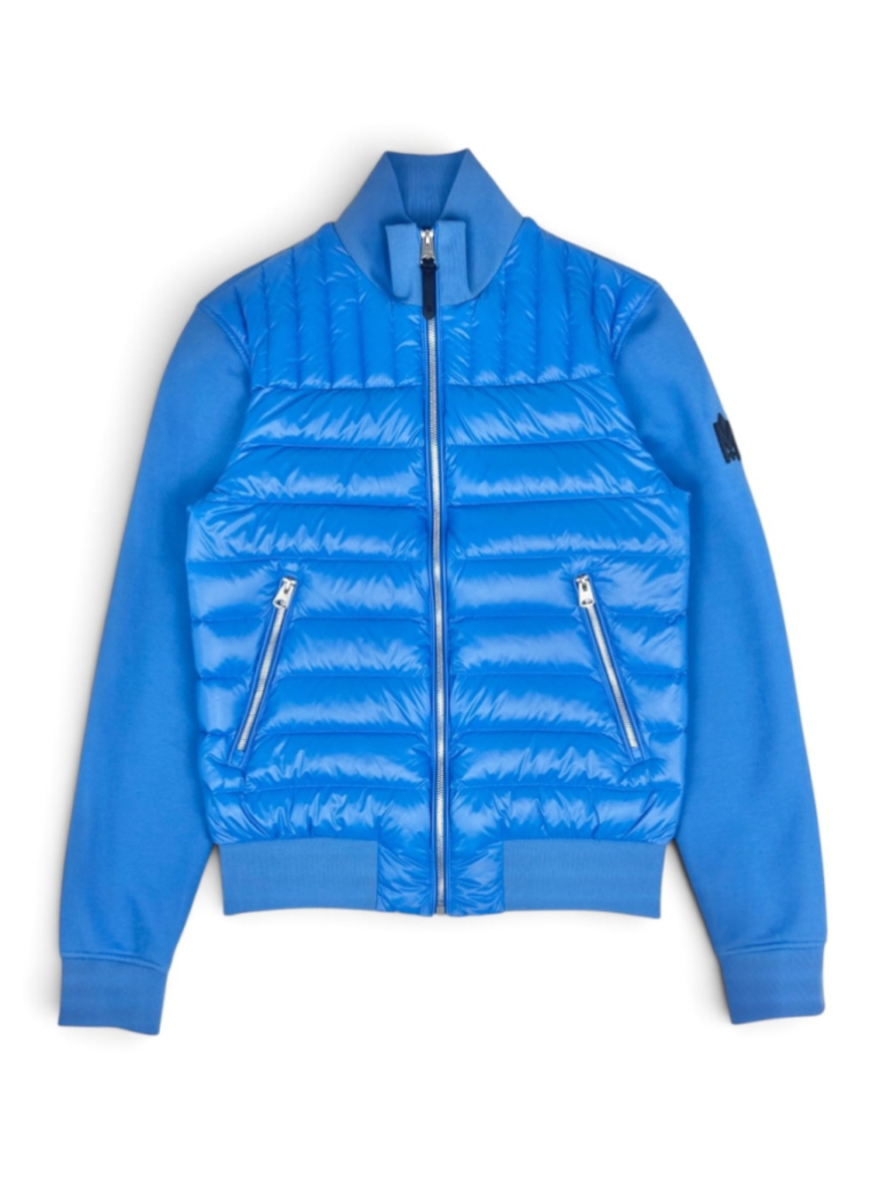 Mackage Collin-R Nano Down Mixed Media Bomber Jacket Tide Blue S/P